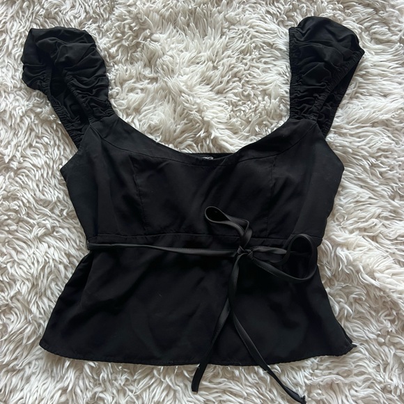 Princess Polly Black Top - Picture 2 of 5